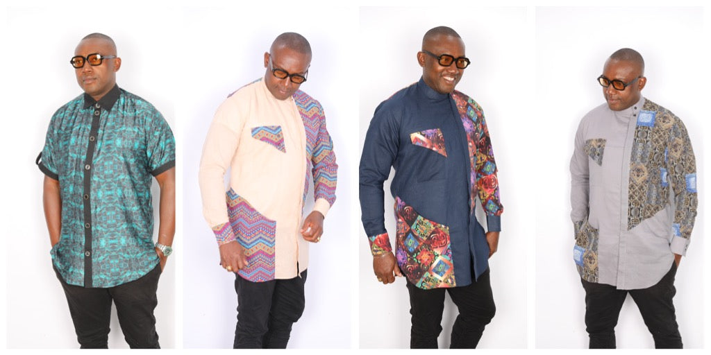 Joshua African men clothing,African men wedding suit, shirt and store trouser