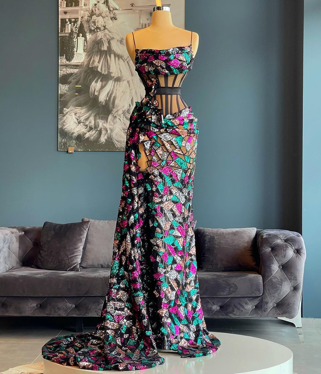 evening dresses atlanta Amarra 87148 Size 6, 12 Lycra Jersey Cocktail Dress Embellished Corset –  Glass Slipper Formals main image 0