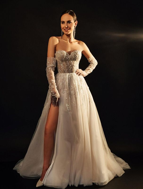 A-Line Wedding Gown with Lace