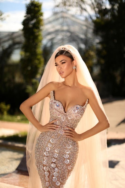 Madelyn BeautifuL Off Shoulder Pink Wedding Dress – D&D Clothing