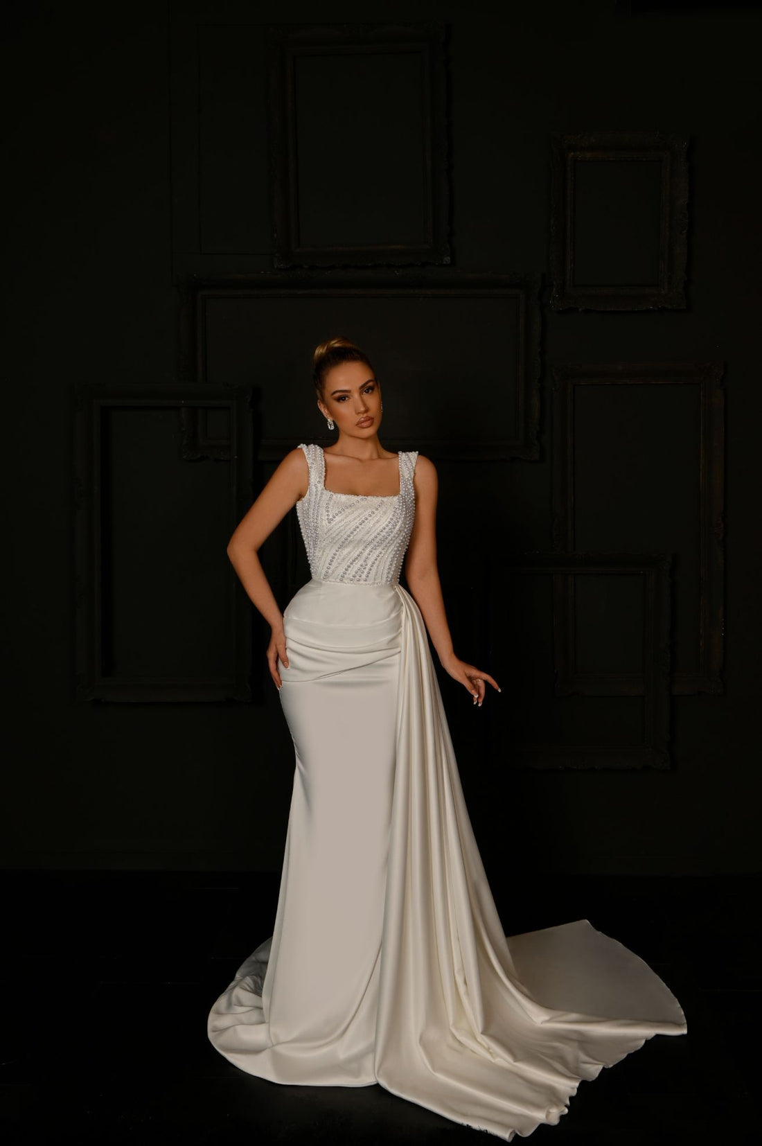Alicia Elegant White Wedding Dress – D&D Clothing