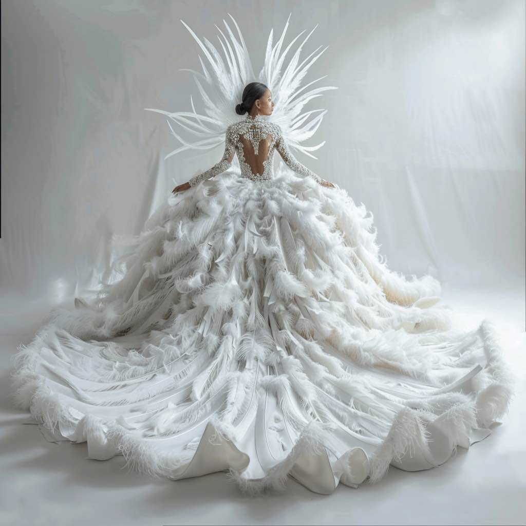 Olivia Elegant Sequin White Long Sleeves Ball Gown Wedding Dress XXL / White / Satin Olivia Elegant Sequin White Long Sleeves Ball Gown Wedding Dress XXL / White / Satin