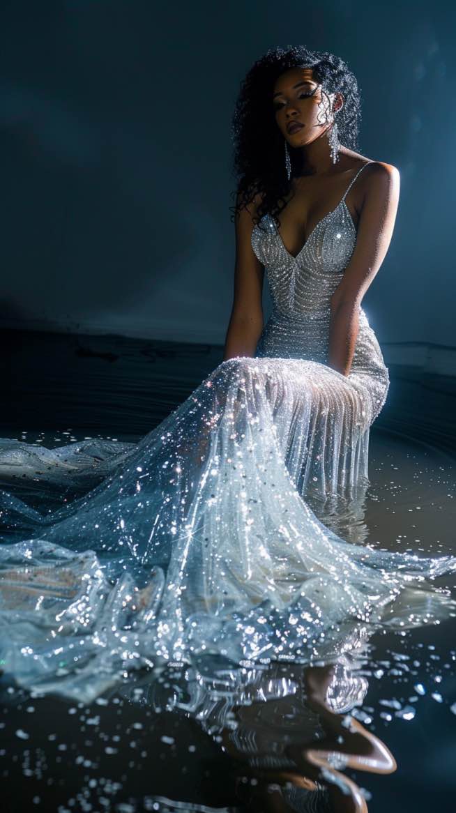 silver mermaid style wedding dresses Long Sleeves Silver High Neck Popular Evening Dress Lace Mermaid Luxurious Wedding Dresses