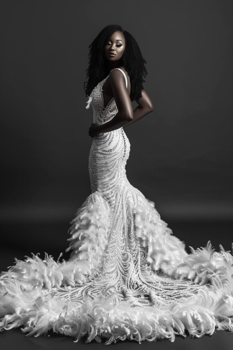 Lyra Exquisite White Boho Gown Wedding Dress XS / White