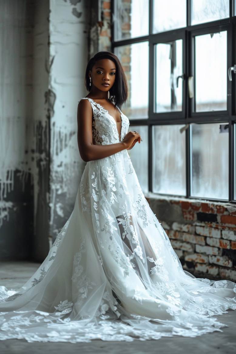 A-Line Wedding Gown With Lace | Wedding Gowns D&D Clothing A-Line Wedding Gown With Lace | Wedding Gowns D&D Clothing