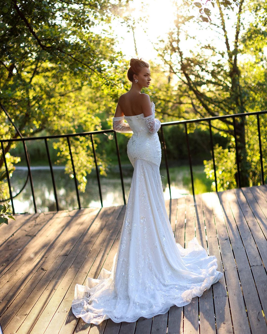 Carolina Luxury White Wedding Dress – D&D Clothing