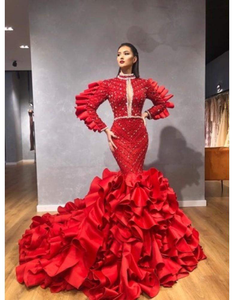 red and silver formal dresses red silver prom dresses Scala 61405 Long Beaded Sequin Prom Formal Dress The Dress Outlet-parroquiadesanalbertomagno.com