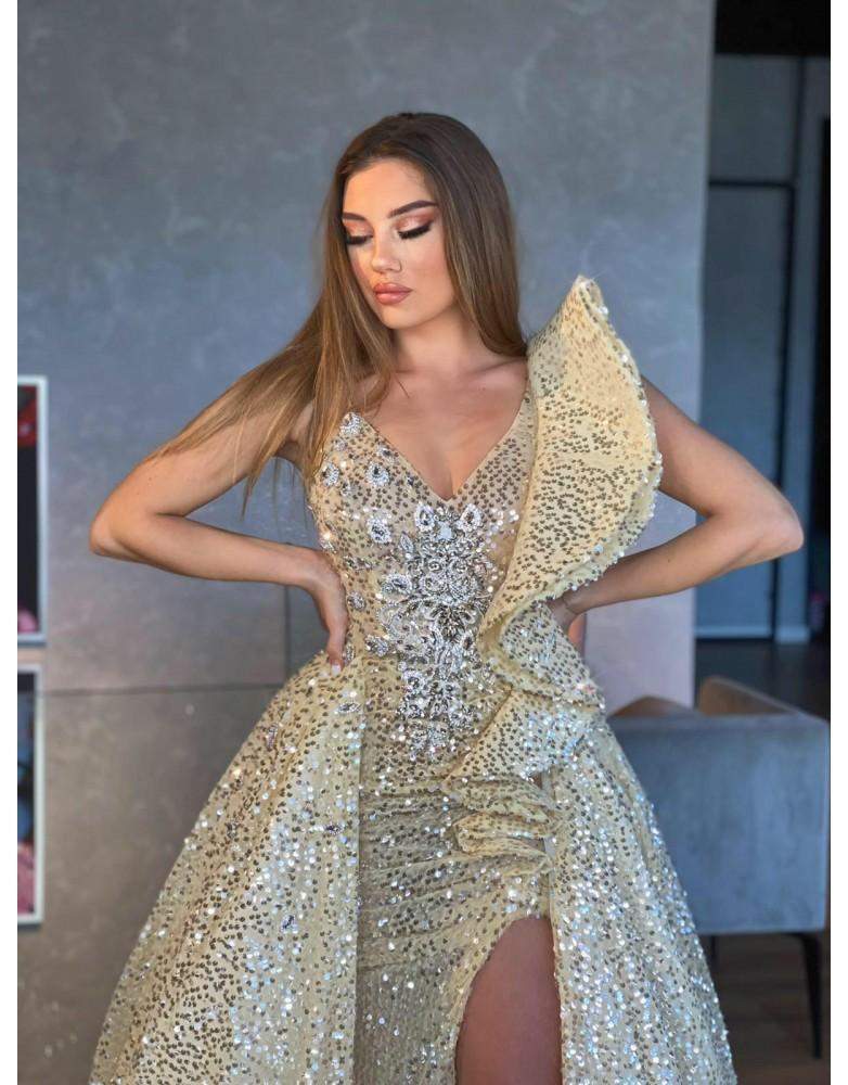 Luxury Evening Dress XS / Silver Luxury Evening Dress XS / Silver