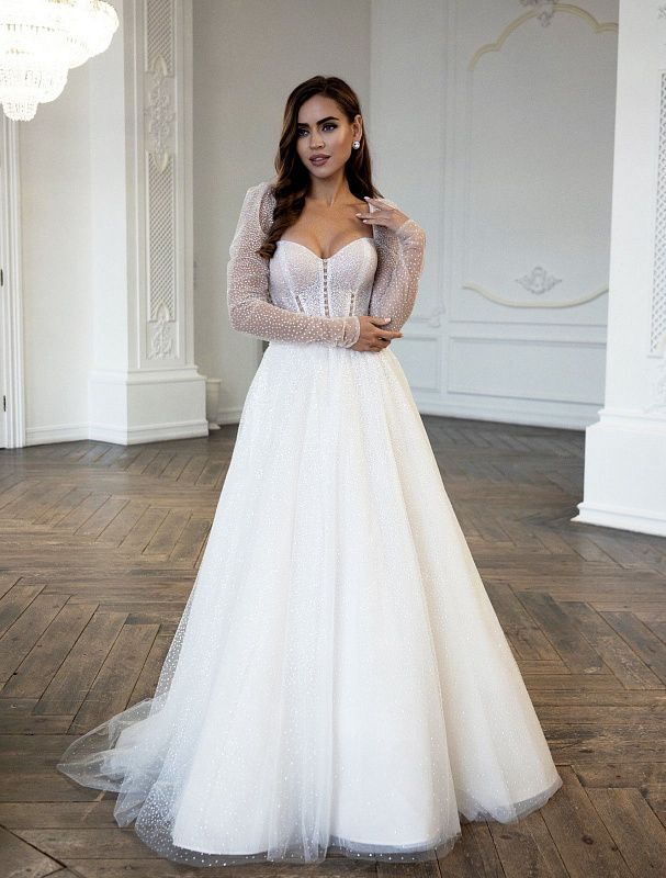 Fancy Pearl Beaded White Wedding Dress| Wedding Gowns MADE TO MEASURE / White / Satin Fancy Pearl Beaded White Wedding Dress| Wedding Gowns MADE TO MEASURE / White / Satin