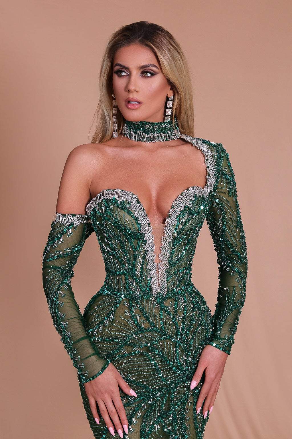 Bottle Green Evening Dress | Latest Evening Dresses D&D Clothing Bottle Green Evening Dress | Latest Evening Dresses D&D Clothing