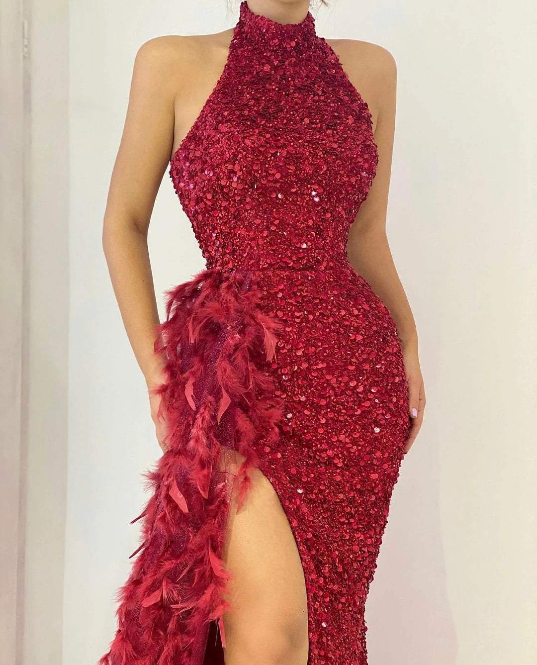 Cherry Red Evening Dress| Latest Evening Dresses XXXL / Red / Lace Cherry Red Evening Dress| Latest Evening Dresses XXXL / Red / Lace