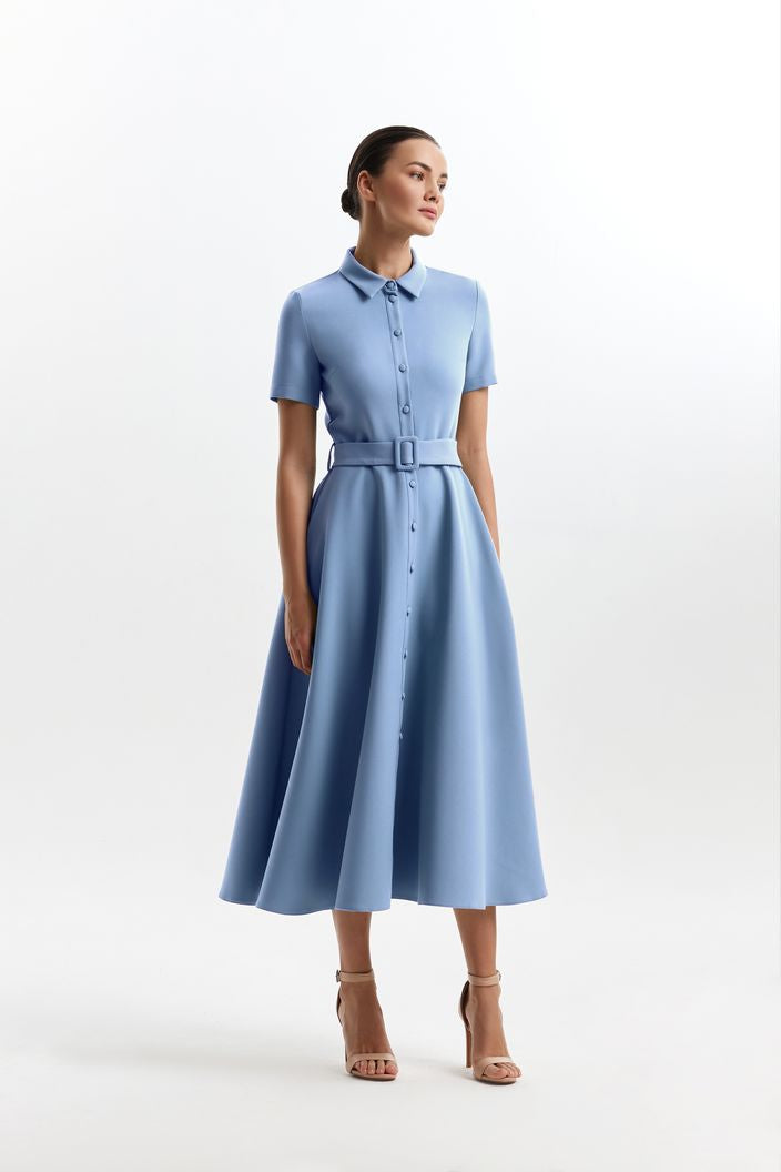 Pastel Blue Formal Evening Dress
