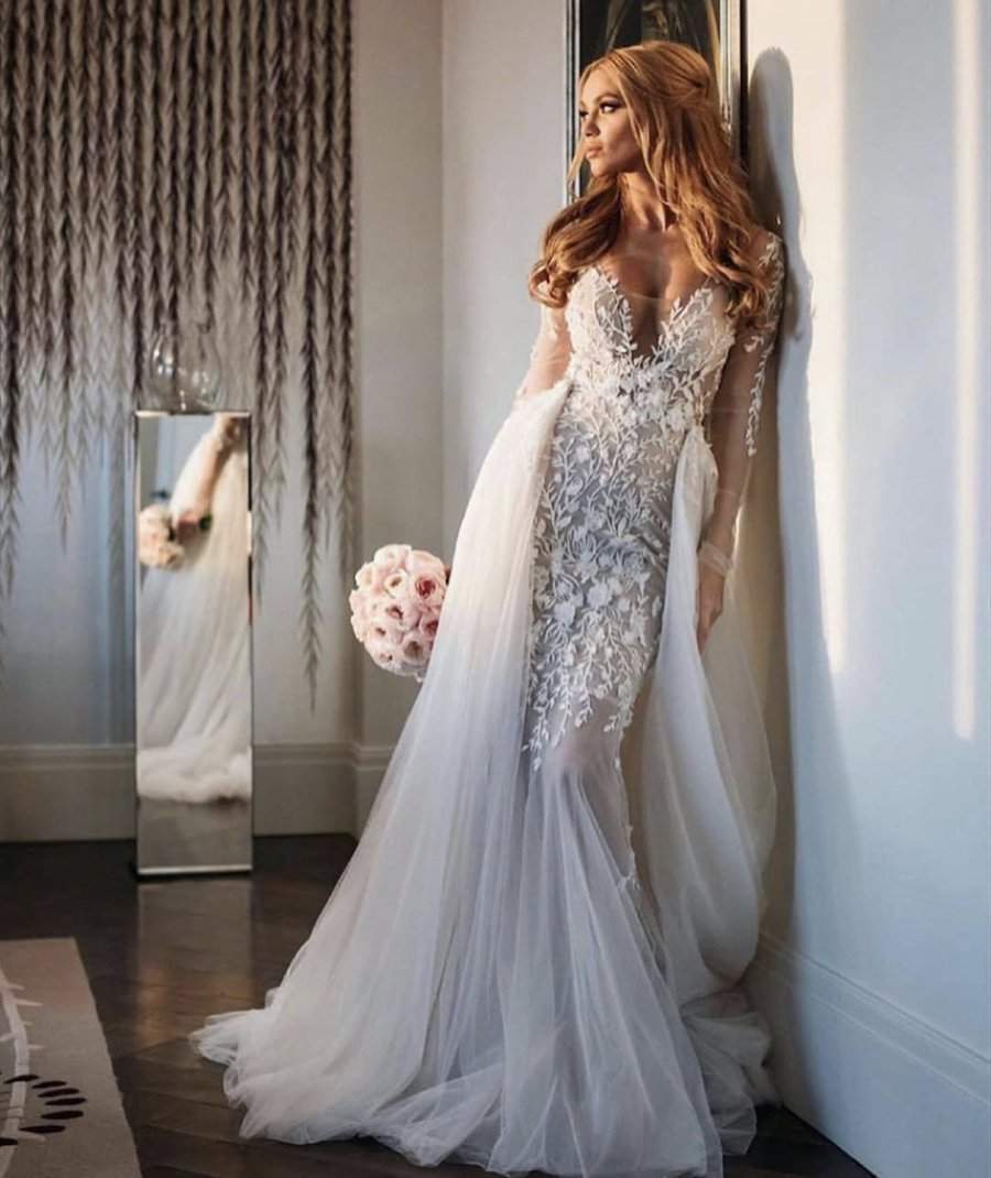 Light Princess Wedding Gown-Classic Elegant Gowns,Detachable,Royal Wedding Dresses,White