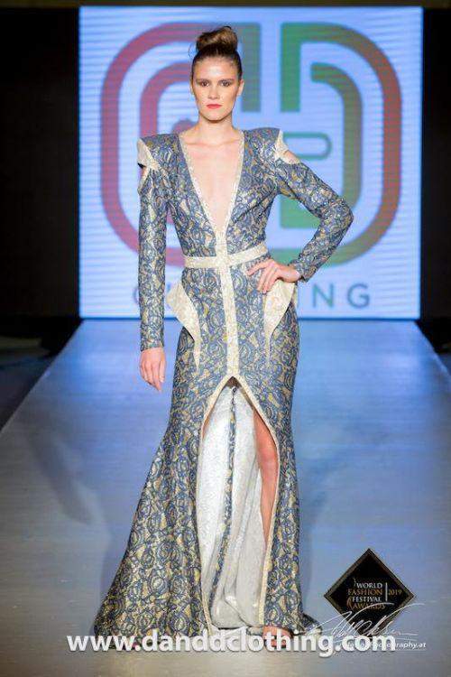 D&D Red Carpet Blue Shiny Dress D&D Red Carpet Blue Shiny Dress