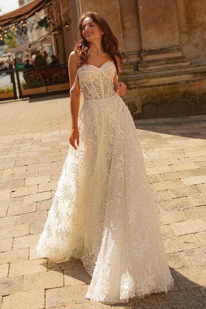 Calming Ivory Wedding Dress | Wedding Gowns L / Ivory / Lace Calming Ivory Wedding Dress | Wedding Gowns L / Ivory / Lace