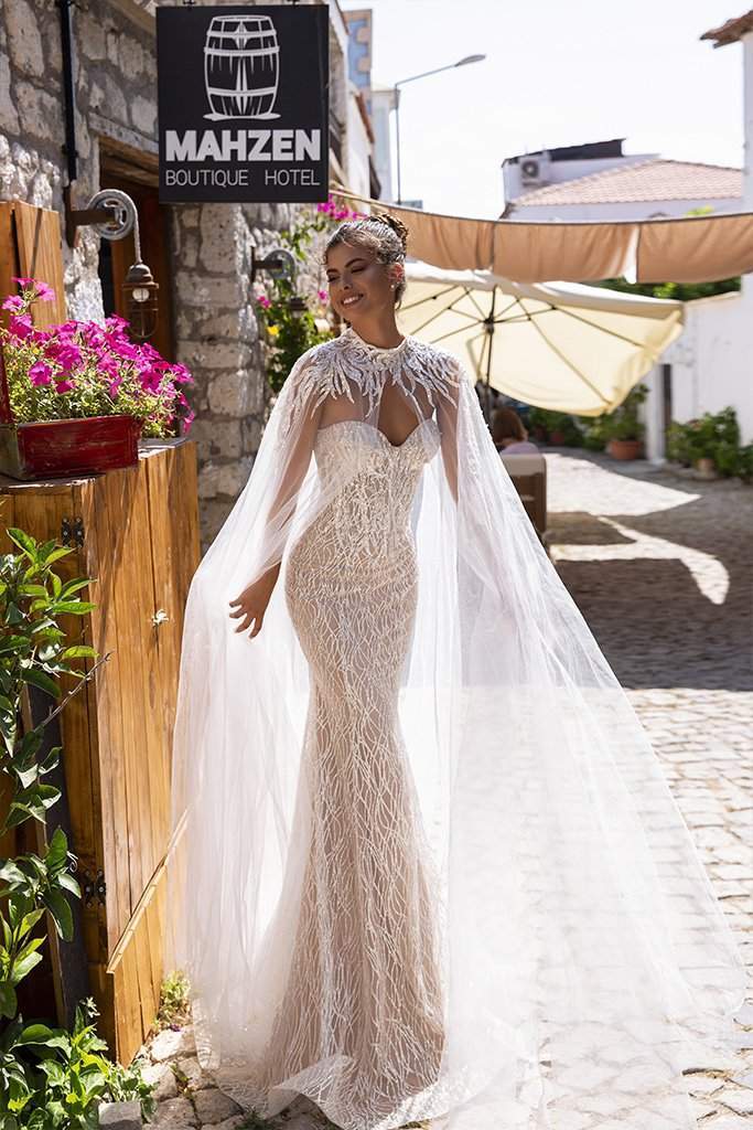 lace wedding dress cover up Bridal Cover Up Bolero with Lace Trim Lula Bridal