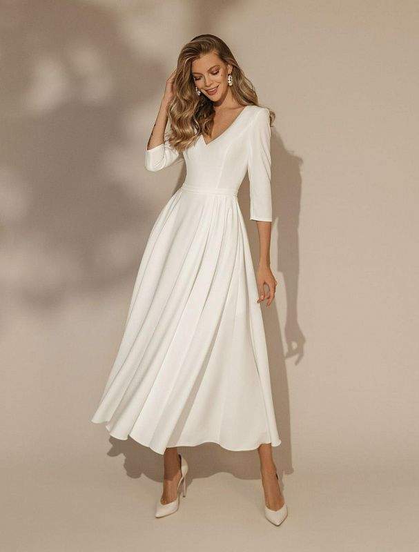 dress all white All The Time White Wedding Dress| Wedding Gowns XXXL / White / Satin