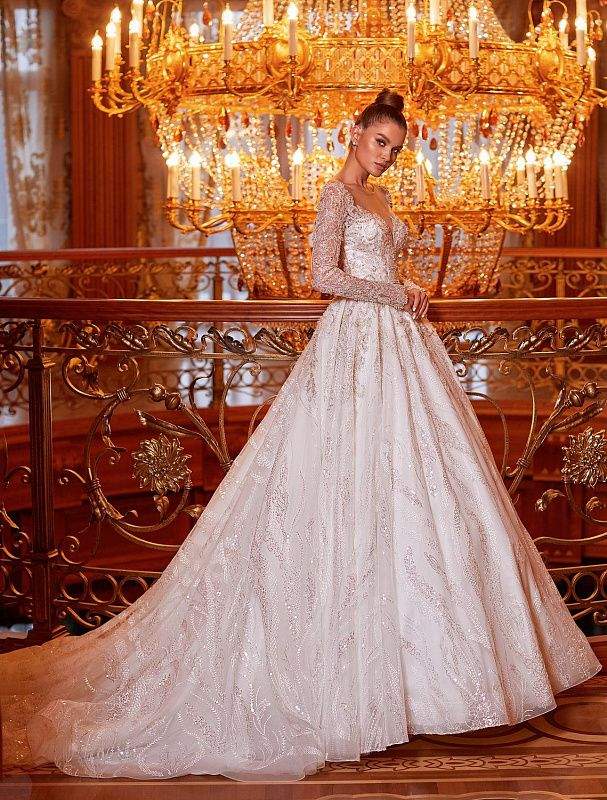 bridal dress classic White Foot Wedding Dress| Wedding Gowns S / White / Lace