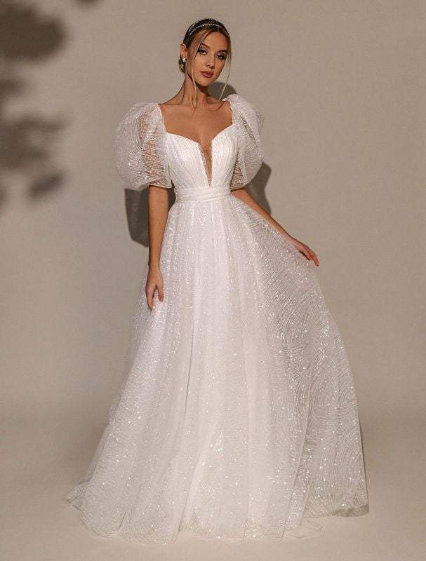 royal wedding evening dress Vintage Layered Royal Wedding Dresses with Sleeves 67329 Viniodress
