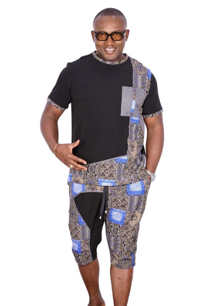 African Native Nigerian Ankara Grey-danddclothing-African Wear for Men,FEATURED,Traditionals