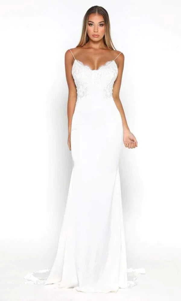 Exotic White Evening Dress| Evening Dresses Xs / White / Satin Exotic White Evening Dress| Evening Dresses Xs / White / Satin