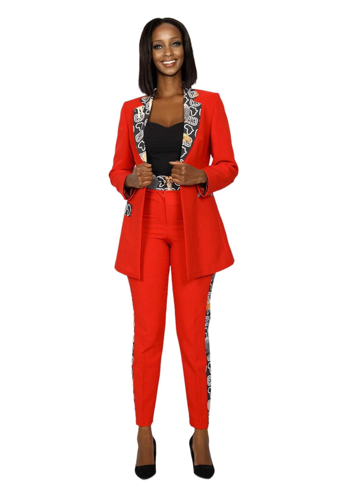 African Red Classic Suit – D&D Clothing