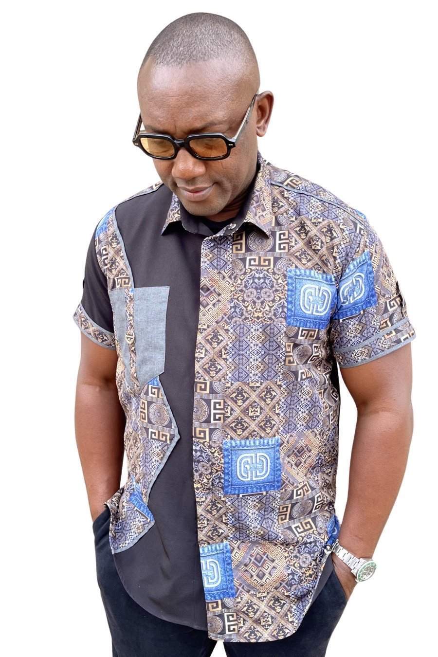 ankara dress shirt Sample: AYIRA Ankara Shirt Dress