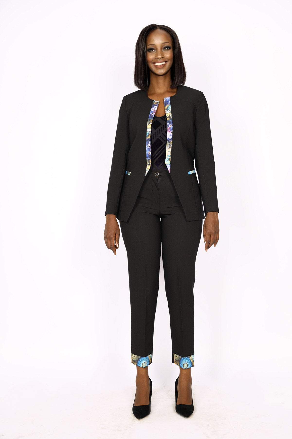 African Office Wear Classic Suit Black D&D Clothing African Office Wear Classic Suit Black D&D Clothing