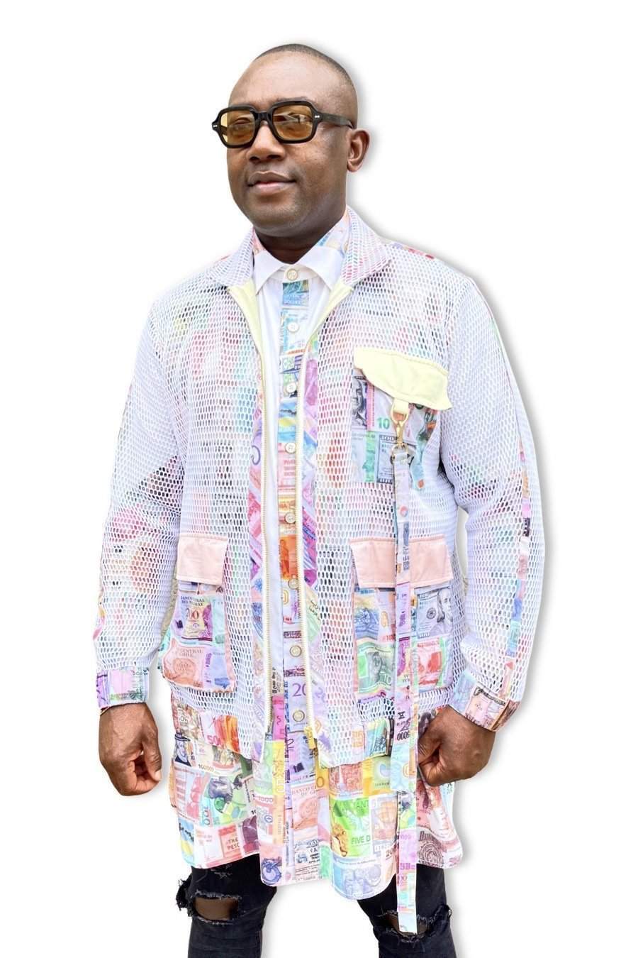 African Money Jacket For Men-danddclothing-African Wear for Men,FEATURED,Men Jackets,Multicolor