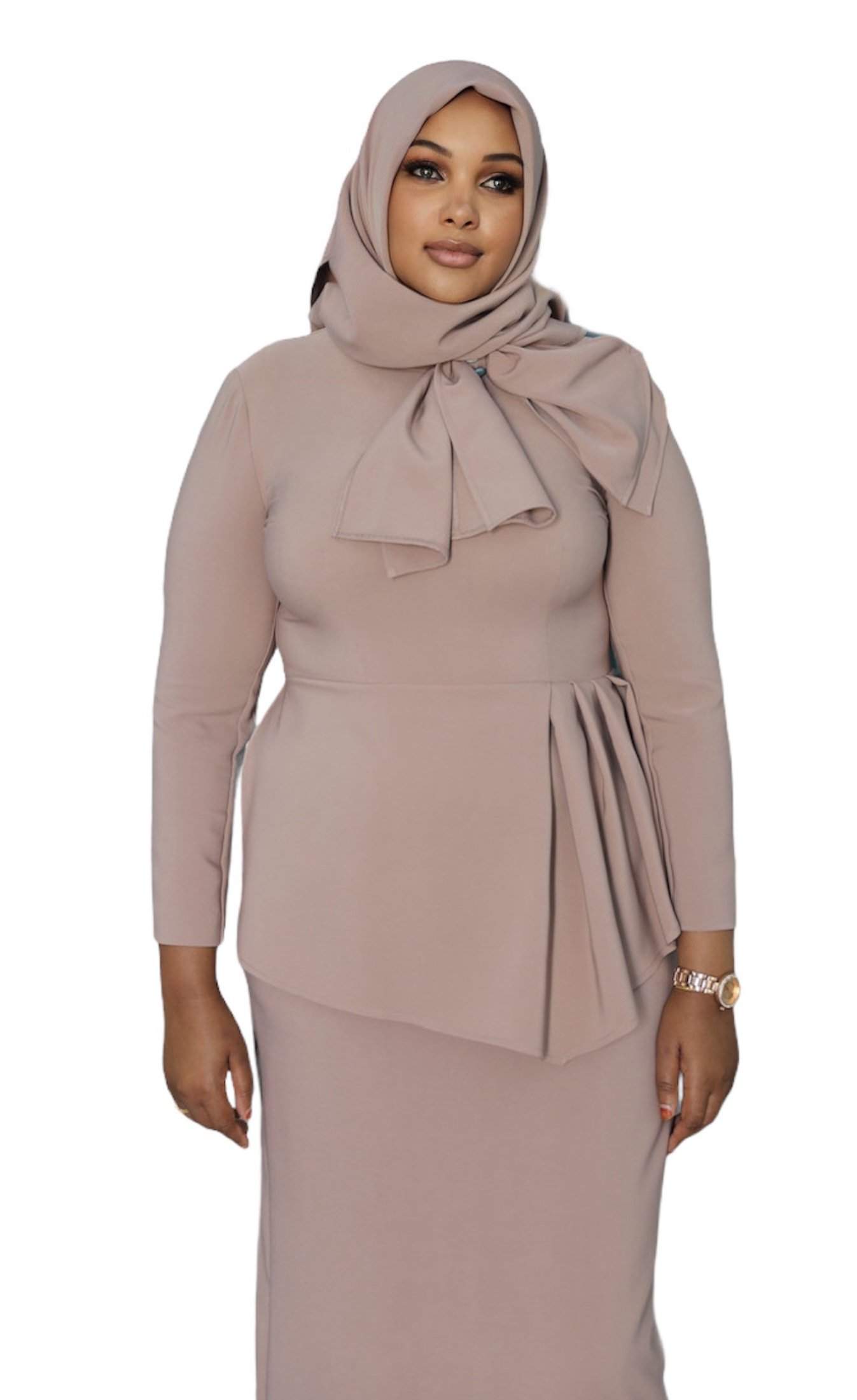 beige office dress Tailored Seam Button-Back Sleeveless Maxi Dress in Oatmeal for City Walks & Office Wear White S