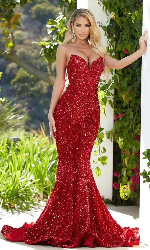 Perfect Red Evening Dress| Evening Dresses XXL / Red / Satin Perfect Red Evening Dress| Evening Dresses XXL / Red / Satin