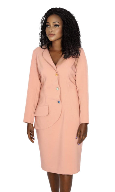 Pink African Office Dress-danddclothing-AFRICAN WEAR FOR WOMEN,Dresses,Pink