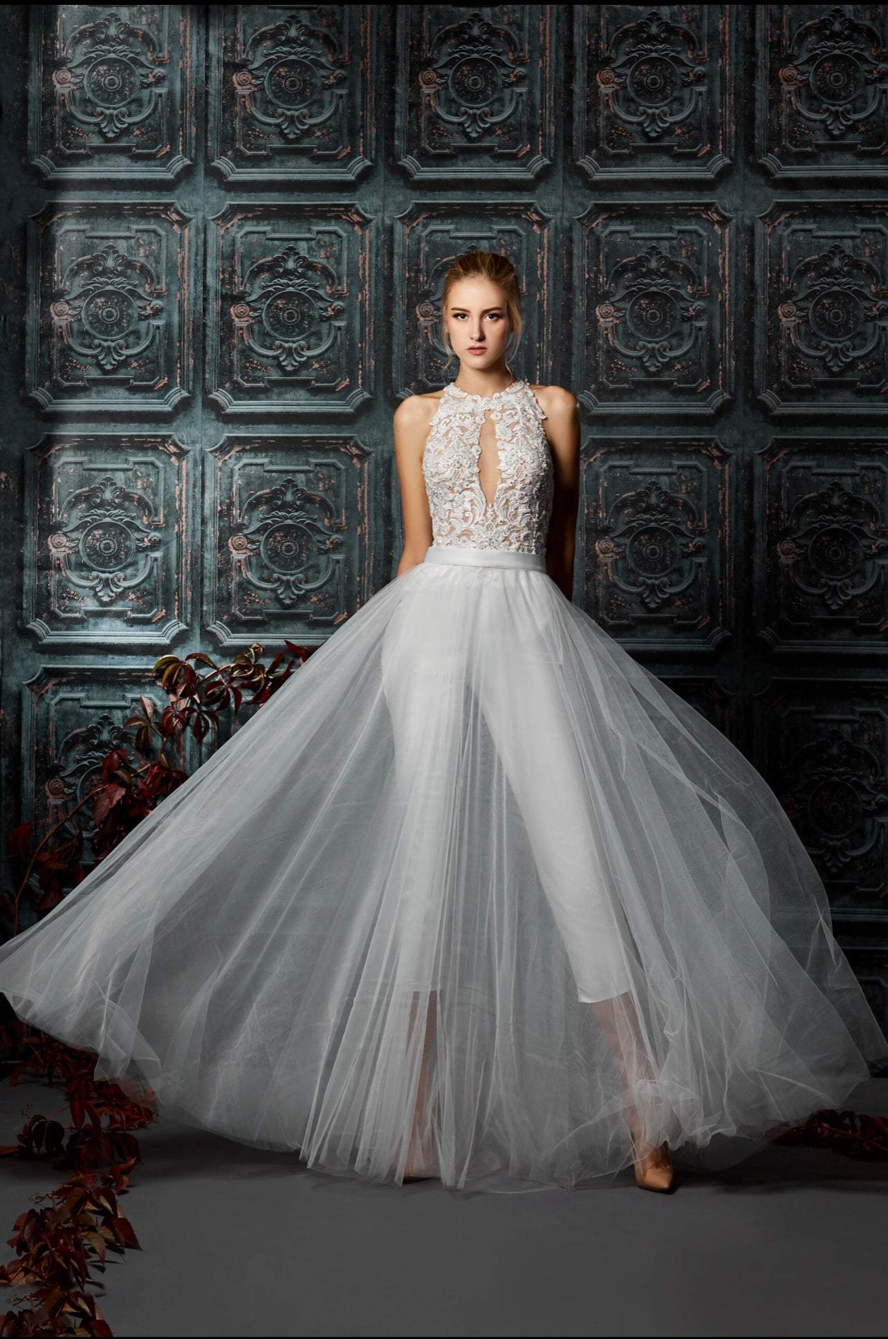 Little Sugar White Wedding Dress| Wedding Gowns L / White / Satin