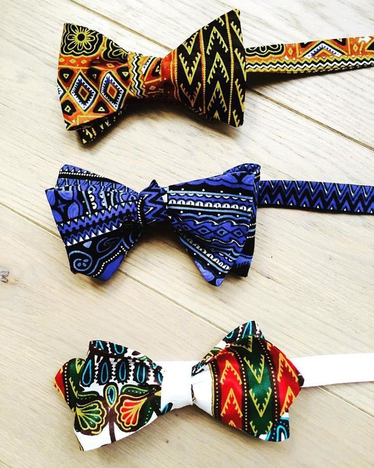African Print Bow Ties