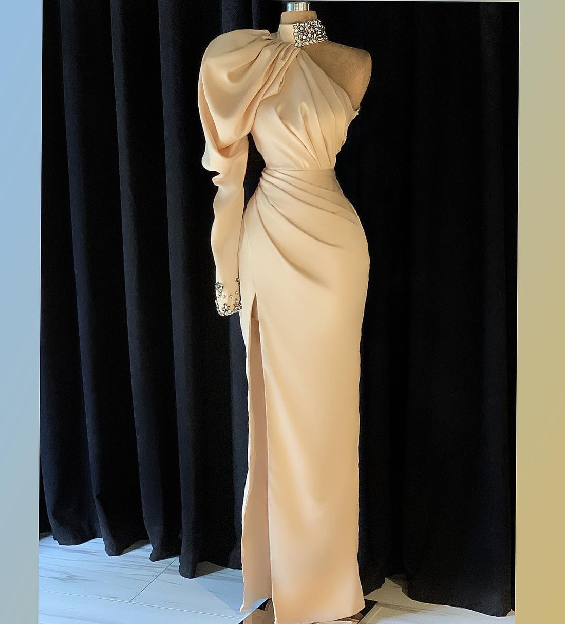 pink sequin strapless dress Miranda Maxi Green Off The Shoulder Top ColettebyDaphne 7% Spandex For Model Back Styles:Zipper Back