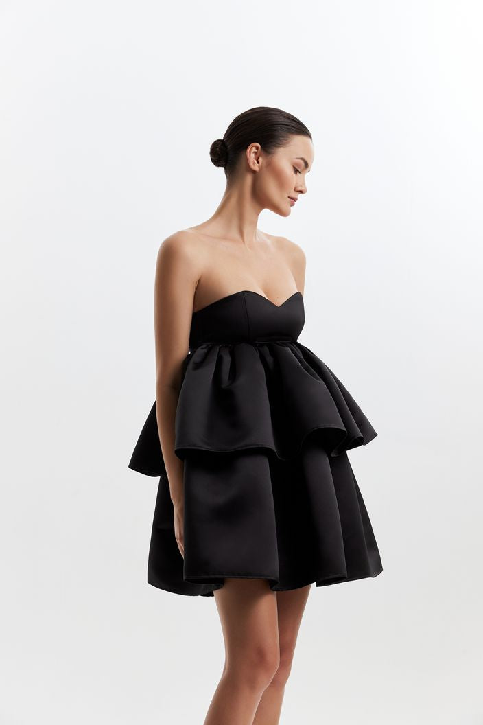 short off shoulder black dress Off-the-Shoulder Short Sexy Cocktail Dress by La Femme Black / 0