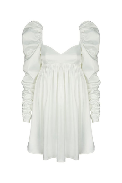 Harlow Elegant Long Sleeves White Evening Dress