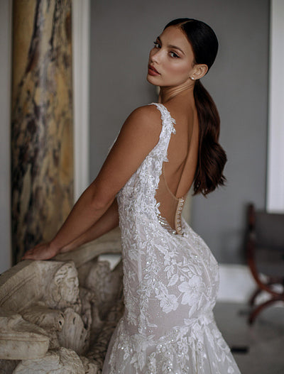 Julianna Elegant Off-Shoulder White Wedding Dress
