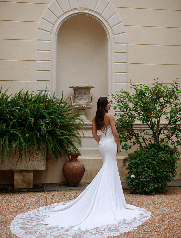 Kimber  Elegant Off-Shoulder White Wedding Dress