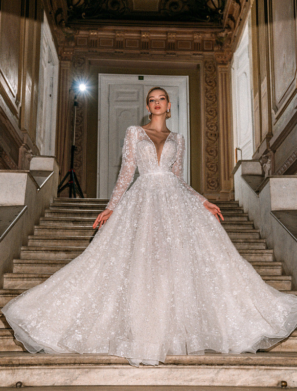 A-Line Wedding Gown With Lace