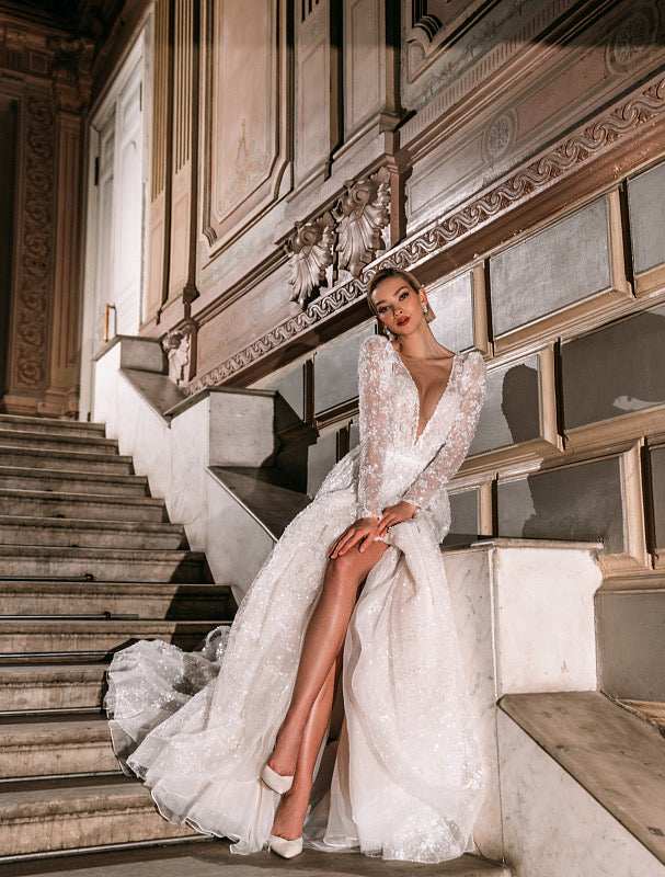 A-Line Wedding Gown With Lace