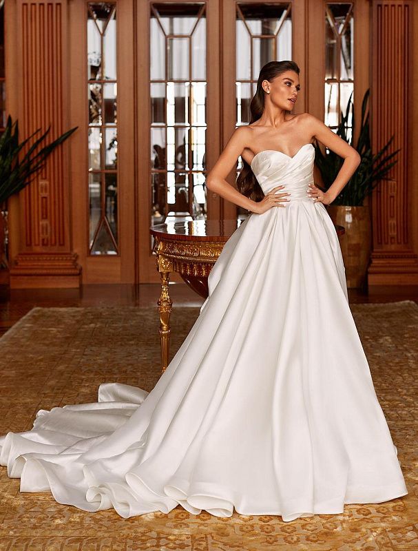 Jennifer Elegant Beautiful Off-Shoulder White Wedding Dress