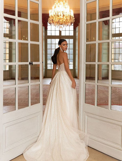 Leyla Beautiful Off-Shoulder White Wedding Dress