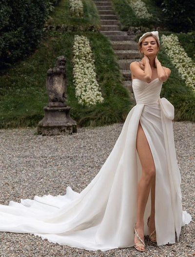 Estrella  Beautiful Off-Shoulder White Wedding Dress