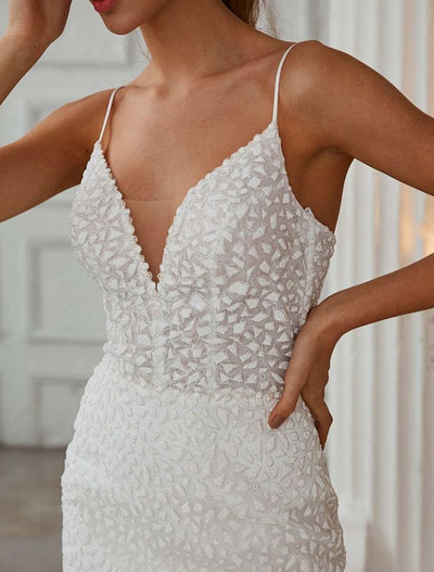 Imani  Elegant White Wedding Dress