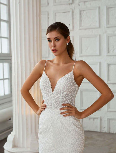 Imani  Elegant White Wedding Dress