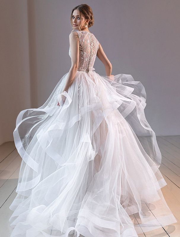 high neck bridal dress Julissa Elegant High Neck White Wedding Dress MADE TO MEASURE / White