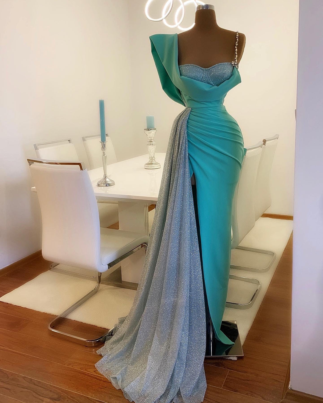 Bellamy Elegant Blue Evening Dress