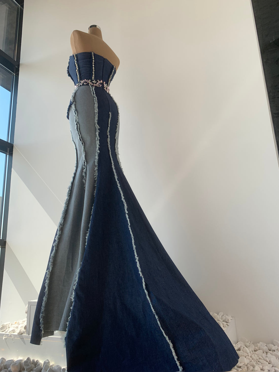 Enlivened Strapless Evening Dress - Main Image