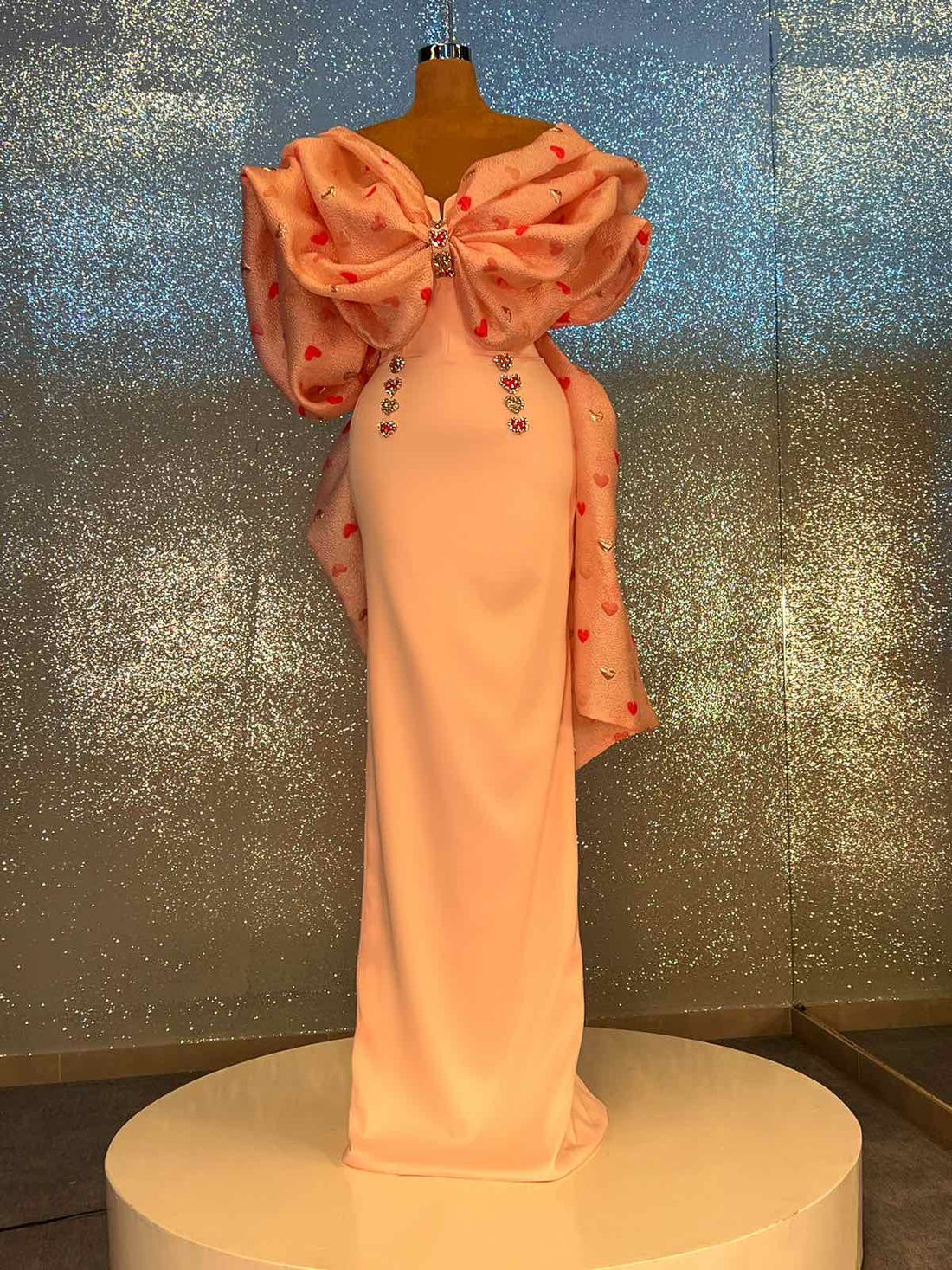 Eve Luxury Off Shoulder Evening Dress